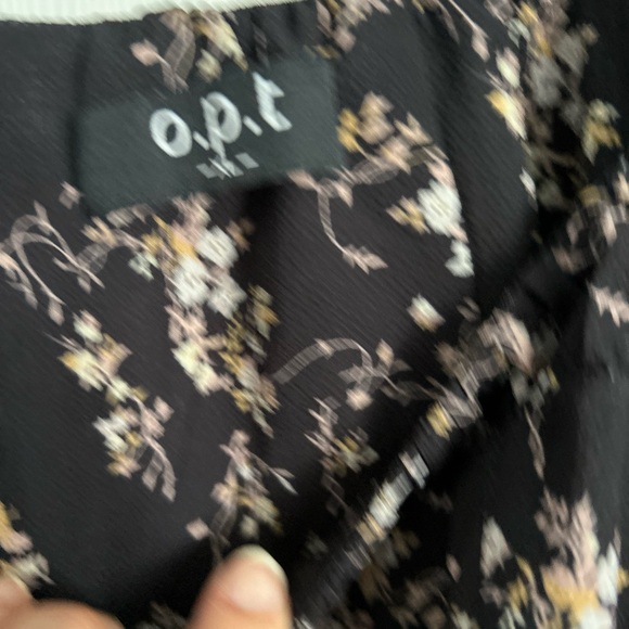 A.P.C. Black Floral Long Sleeve Dress - Picture 4 of 9